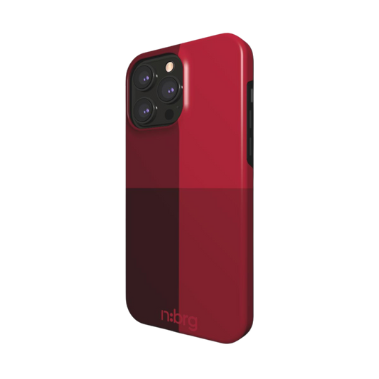 burgundy blocks | double layer phone cover
