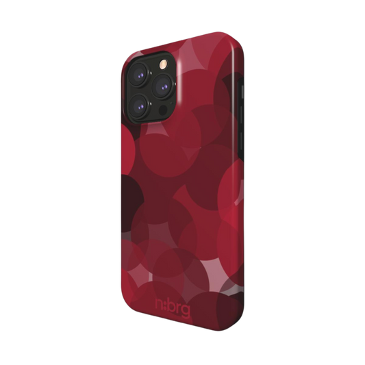 burgundy bubbles | double layer phone case