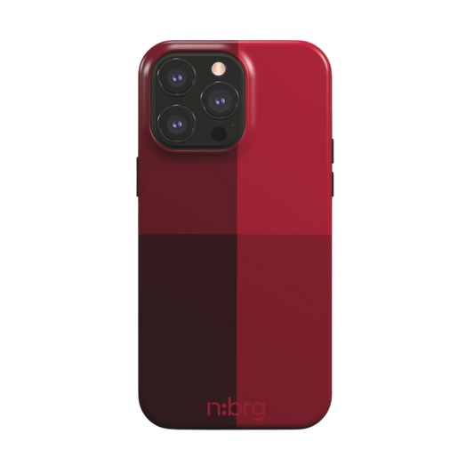 burgundy blocks | double layer phone cover