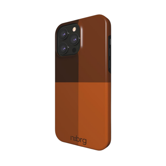 orange blocks | double layer phone cover