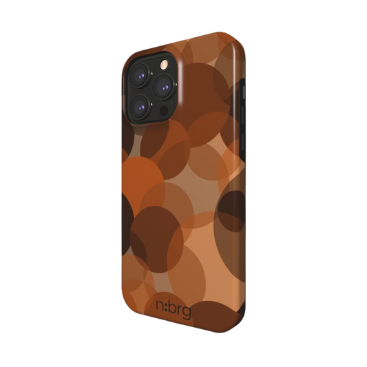 orange bubbles | double layer phone case