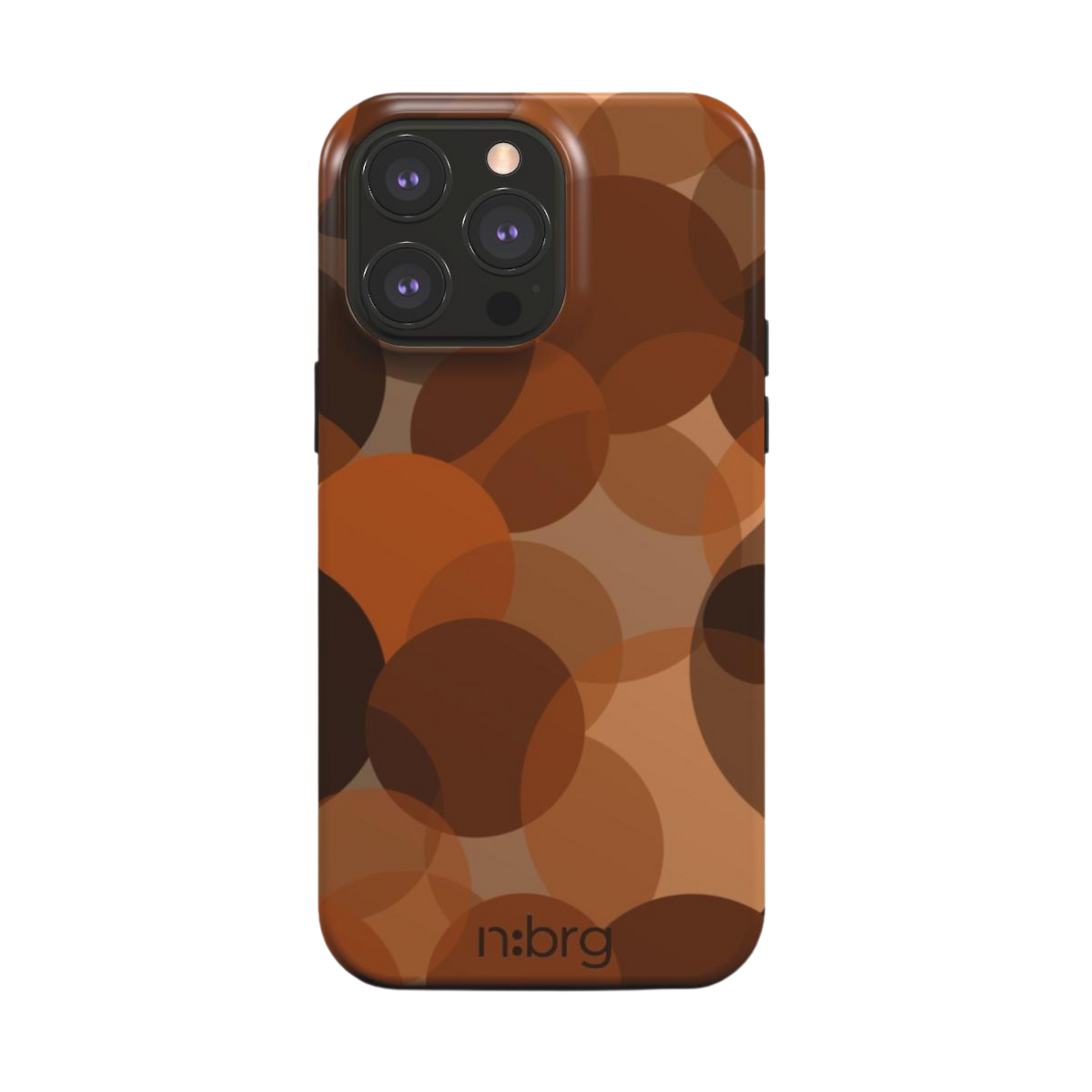 orange bubbles | double layer phone case