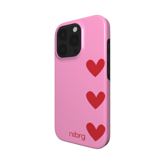 three red | phone case