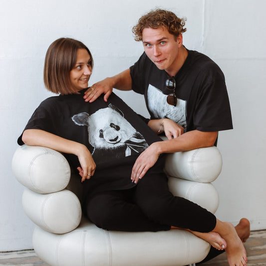 Panda | Oversized Cotton T-shirt 