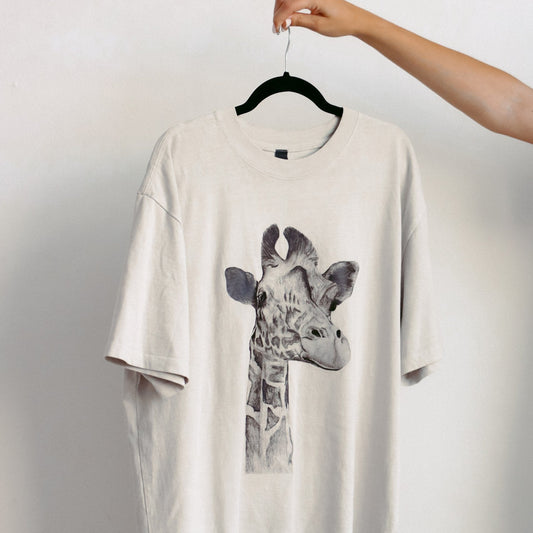 Giraffe | Oversized Cotton T-shirt 