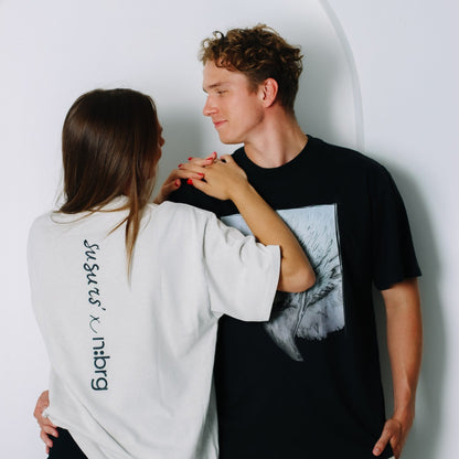 Žirafe | Oversized Kokvilnas t-krekls