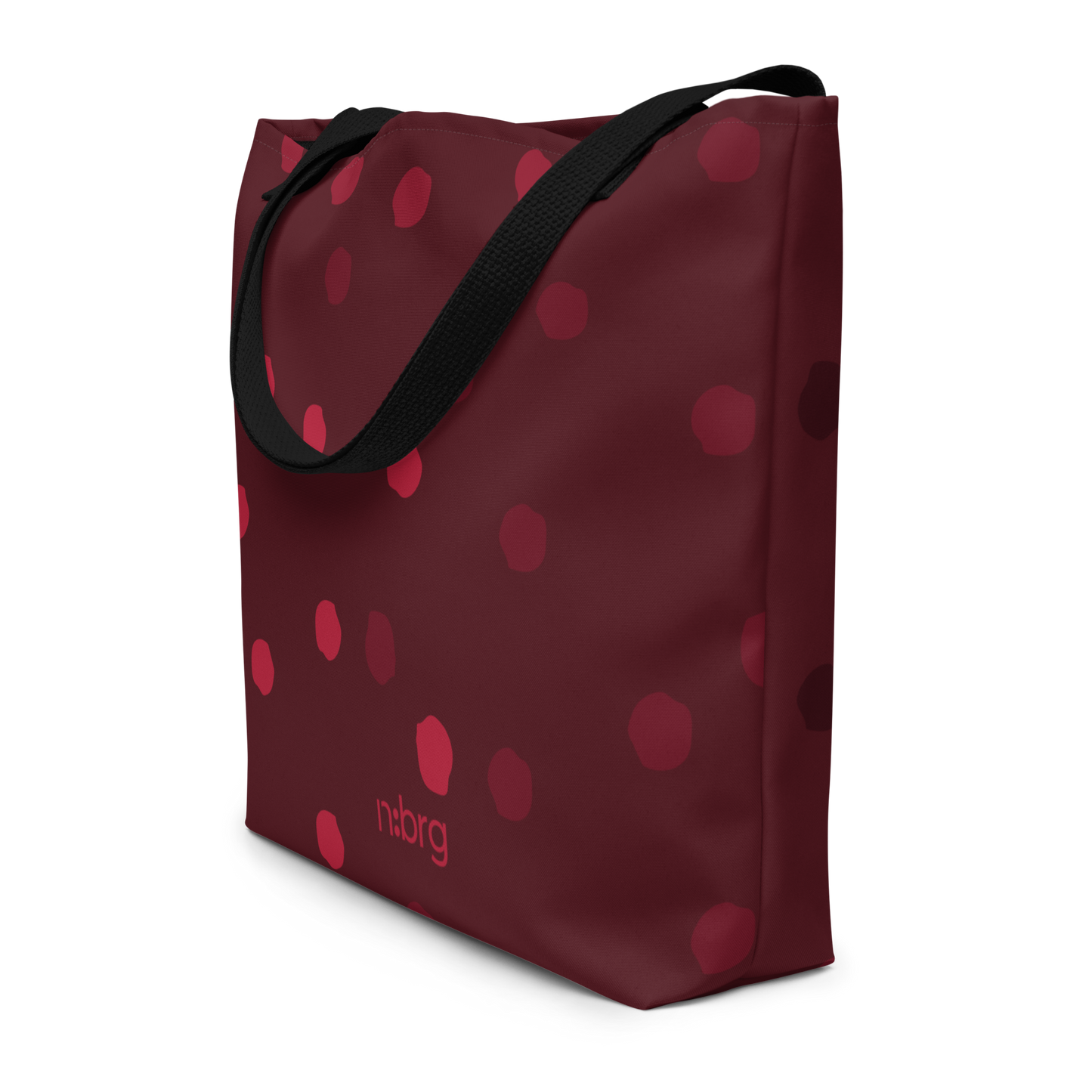 burgundy dots | bag