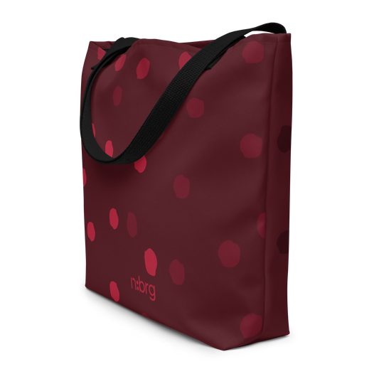 burgundy dots | bag